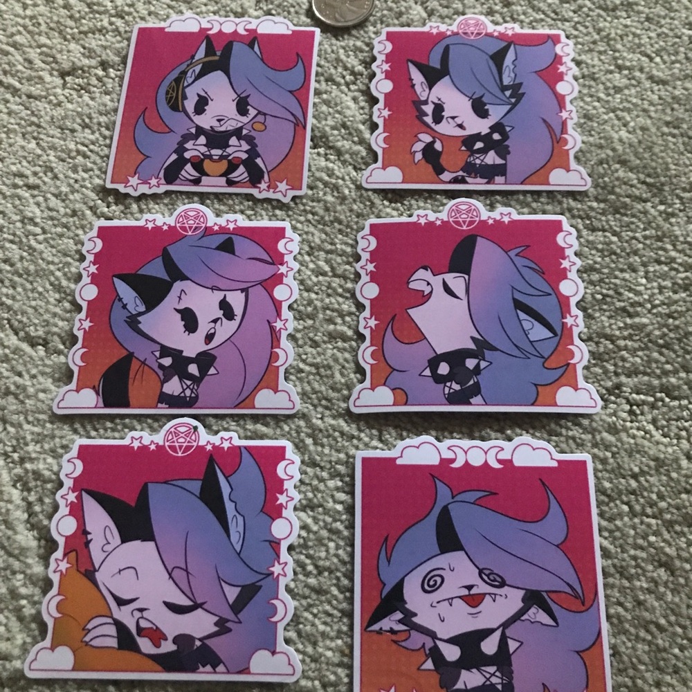 Helluva Boss Loona Sticker Set